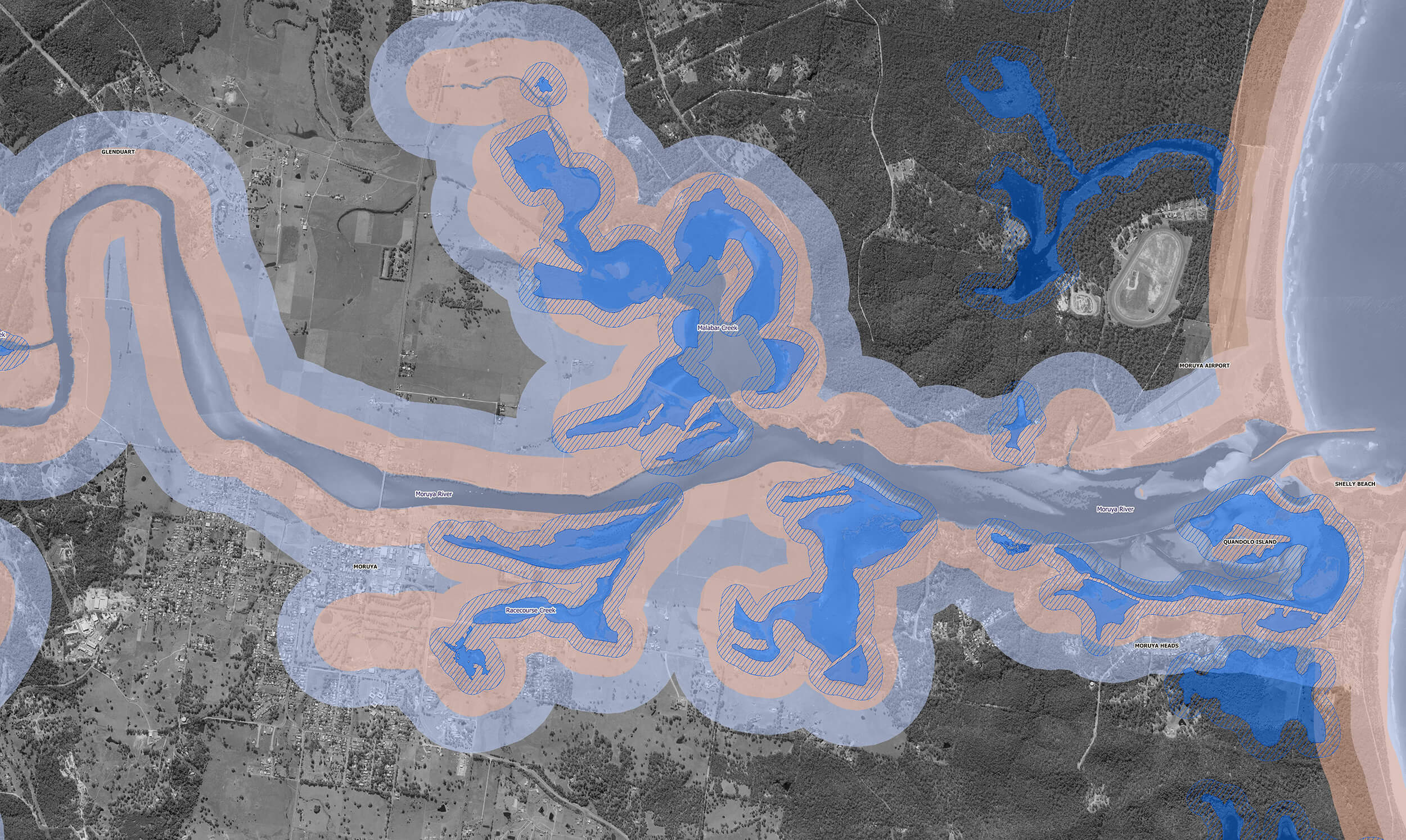 Excerpt from a map of the coastal zone