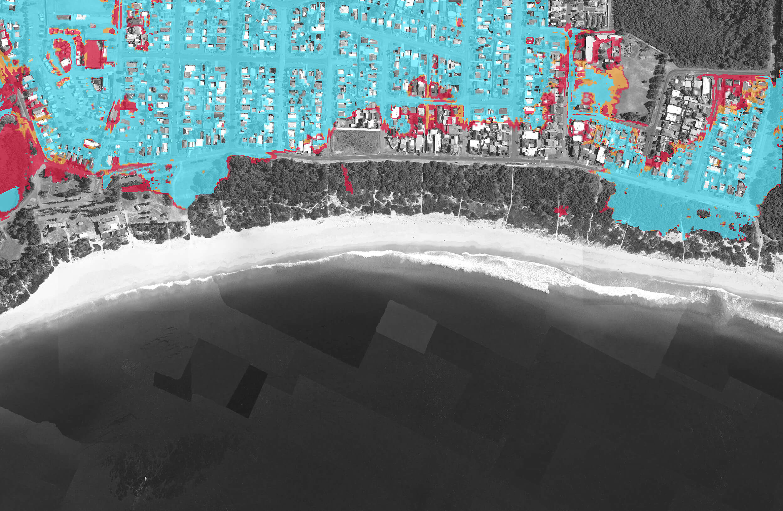 Coastal inundation hazard map